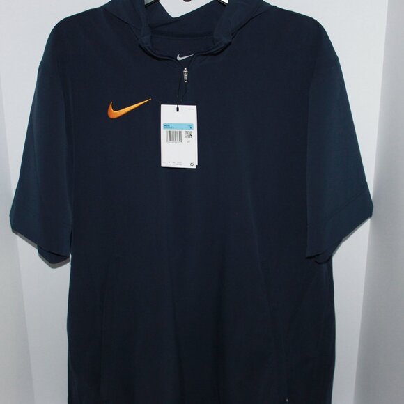 Nike Lightweight Coaches Short Sleeve Jacket with Hoodie Men's Medium - Picture 1 of 6